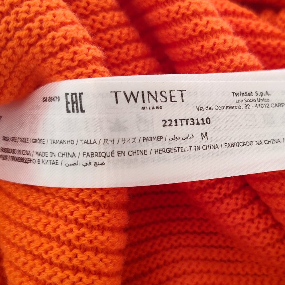 Twinset Milano, Women’s Midi Dress, Knit Cotton, Luxury, M - Picture 9 of 10